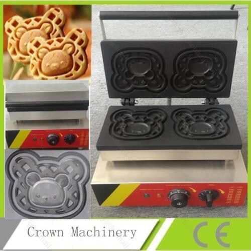 Electric Little Bear waffle baker, Bear waffle baking iron