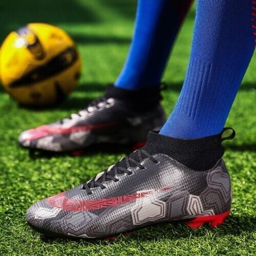Soccer Shoes Men Futsal Football Boot Hight Angel Football Shoes Turf Training Sneaker Breatherable AG FG Soccer Clearts
