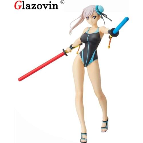 Glazovin Original Genuine Sega Fgo Fate Grand Order Miyamoto Musashi Berserker Swimsuit PVC Action Figure Model Toys