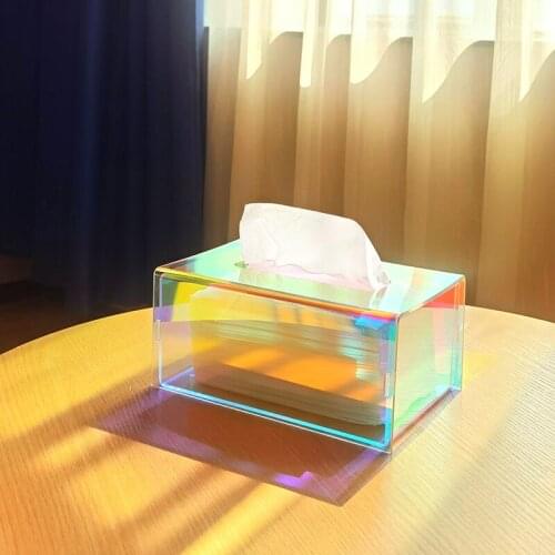 Fashion High-End Leopard-Print Leather Tissue Box European Style Leopard Leather Paper Box