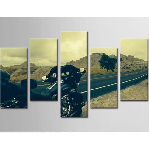 HD Printed motorcycle scenery series Painting Canvas Print room decor print poster picture canvas Free shipping/E-WY-09