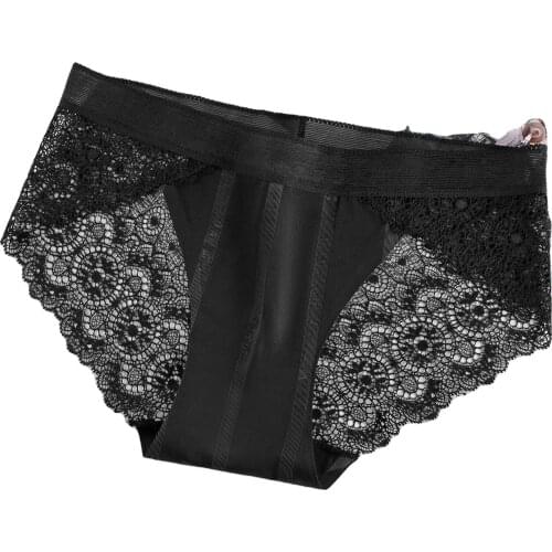 Cotton Womens Underwear Panties High Waist Briefs Solid Color Breathable Underpants Seamless Soft Lingerie Girls Fashion Lace