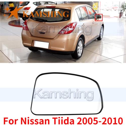 Kamshing For Nissan Tiida 2005-2010 Outside Rear View Mirror Glass Mirror Lens RearView Mirror Glass RearView Mirror Lens