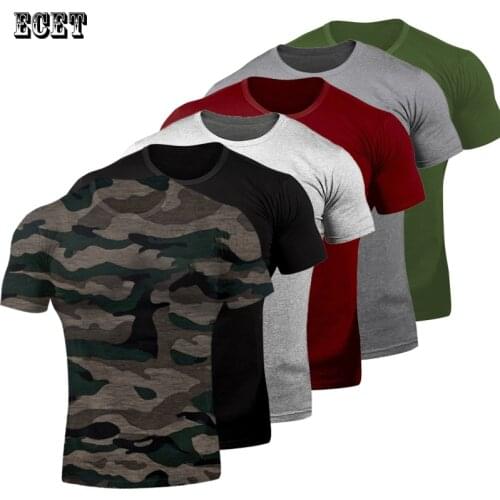 Summer new solid color mens T-shirt outdoor streetwear casual short-sleeved shirt cotton fashion tooling casual T-shirt
