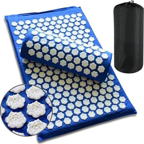 Lotus Massage Yoga Mat Prickly Shakti Acupressure Mat for Body Stress Relief Applicator Kuznetsov Sensi Mat Foot Massage Mat
