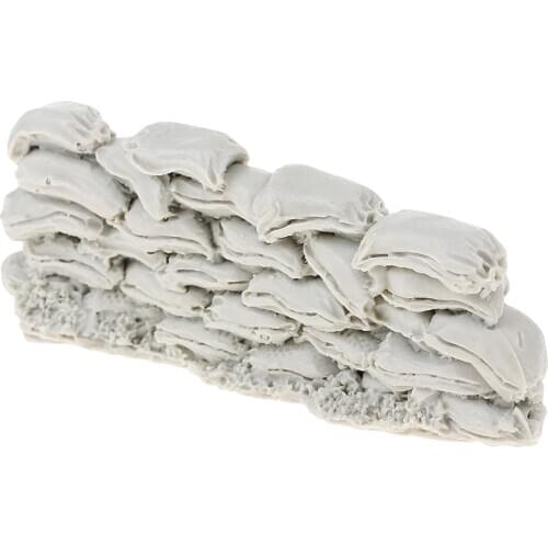 1/35 Resin Soldier Scenario Accessories Kit Model Sandbag Wall Resin Kit Resin Equipment Accessories for dollhouse decor