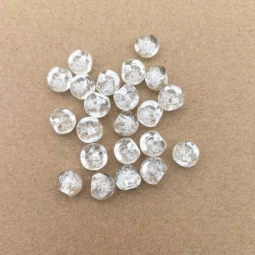 New Arrival! Clear Bubbly Slippery Ball-shape beads for Handmade Necklace Earring DIY Parts,Jewelry Findings & Components