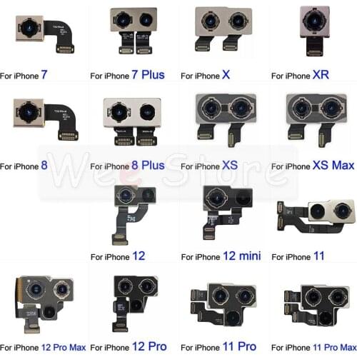AiinAnt 100% Test Original Back Camera Flex For iPhone Xs Max XR X 7 8 Plus SE XR Xs Max Main Real Back Camera Flex Cable