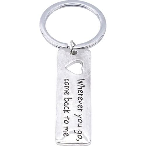 Couple Jewelery Gift For Couple Women Lovers Jewelry Fashion Letters Key Rings High Quality Creative Keychains