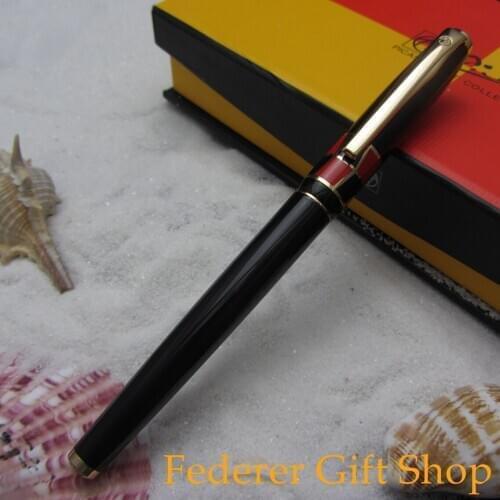 Picasso P923 Braque Series Black Fountain Pen Gift The School Office Supplies Metal Case Ink Pen F Nib 3 Color Optional