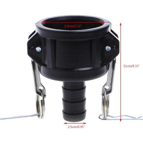 275-330 Gallon IBC Tote Tank Drain Adapter 2" Cam Lock To 1" Garden Hose