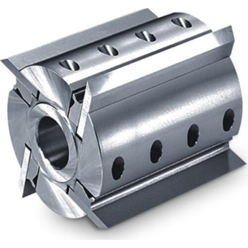 LIVTER Back corrugated Spiral Cutter head Spairl Planing Cutter Head Helical Cutter for Spindle Machine 4-side 4T