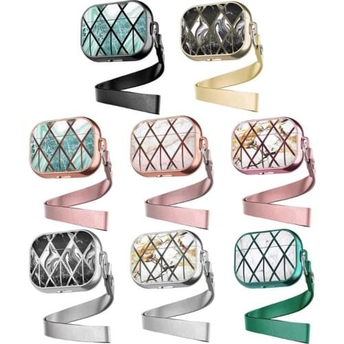 360 Degree Protective Case TPU Cover Protector for AirPods Pro 2/3 Bluetooth Earphone Headset with Lanyard