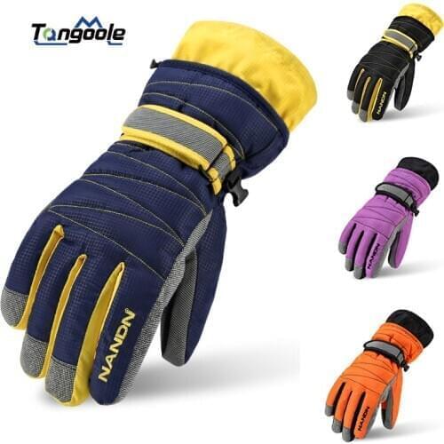 Winter Warm Mountain Snowboard Ski Gloves men women Cold Snow Skiing Mittens Waterproof Snowmobile Handschoemen Air+ 5002