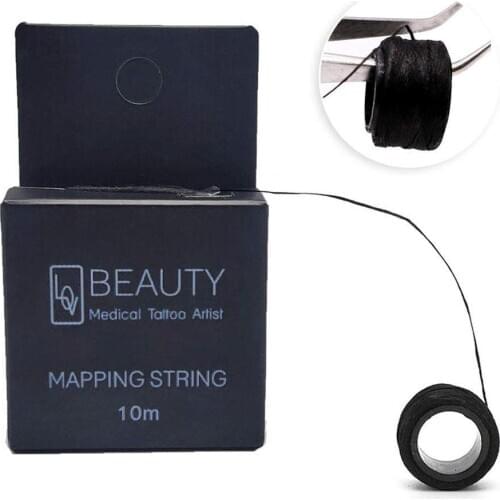 10m Pre-Inked Eyebrow Mapping String Measuring Tool For Marking Symmetrical Eyebrows For Salon Beauty Tool