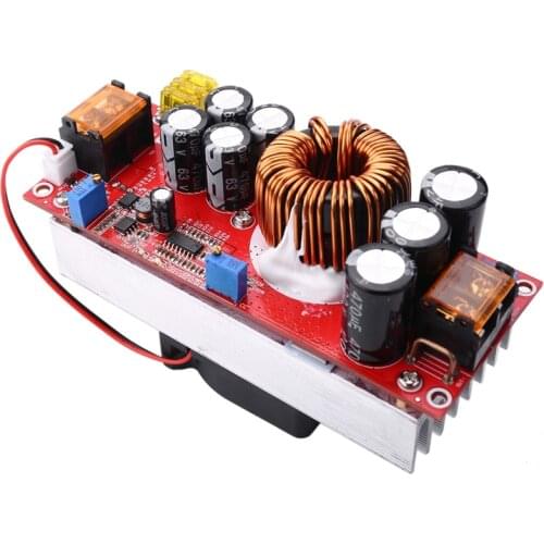 1800W 40A DC-DC DC Constant Voltage Constant Current Boost Converter Boosts 10-60V By Fan for 12-90V Boost Power Module