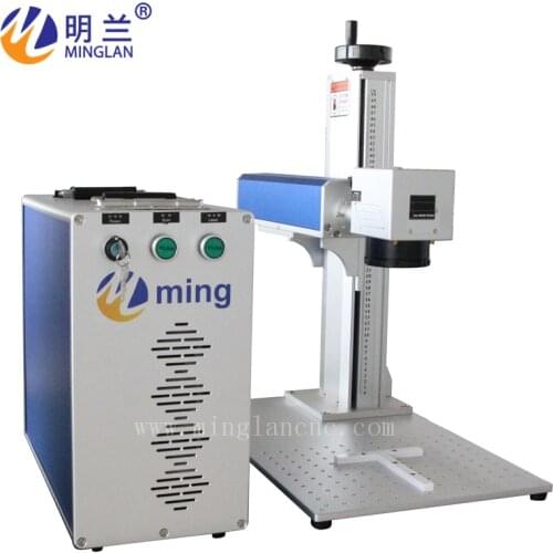 30W Fiber Laser Marking machine with Raycus QB high quality source for Steel, Plastic, Metal coating