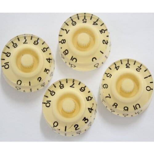 4 Pcs Electric Guitar Speed Control Knobs,Guitar pots Tone volume knobs Buttons