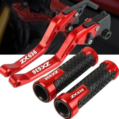 Aluminum Accessories Motorcycle CNC Brake Clutch Levers Handlebar knobs Handle Hand Grips For Kawasaki ZX636 ZX 636 2019 2020