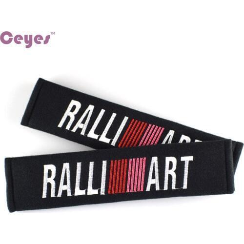 Car-Styling Car Emblems Stickers Case For Mitsubishi Lancer 10 Asx L200 Ralli Art RalliArt Car Styling Pure Cotton Accessories