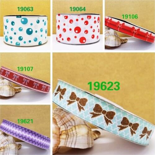 Free shipping 50 yard cartoon printed grosgrain ribbon 19623