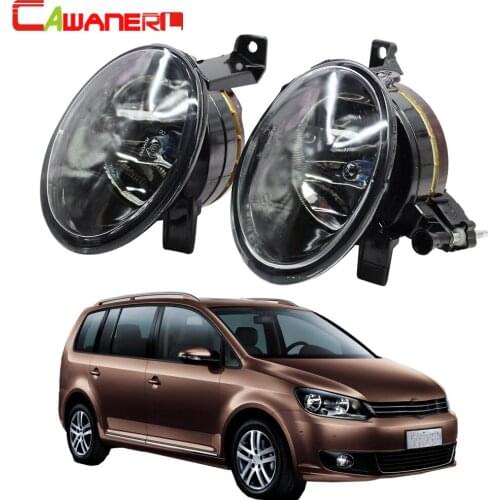 Cawanerl 100W Car Fog Light 9006 HB4 Halogen Bulb DRL 4300K 12V Accessories For Volkswagen Touran 2011 2012 2013 2014 2015 2016
