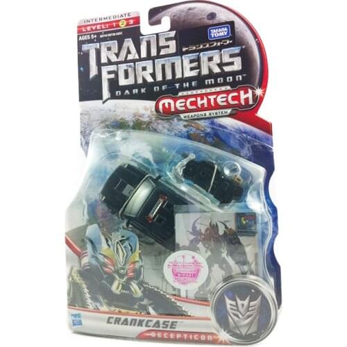 Hasbro TransFormers Dark of The Moon Mechtech Wepons System Crankcase Decepticon Model Anime Figures Favorites Collect Ornaments