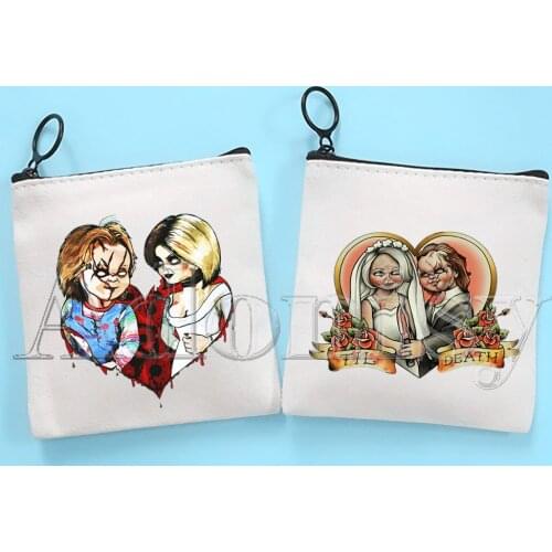 Chucky Canvas Coin Purse Coin Purse Collection Canvas Bag Small Wallet Zipper Key Bag Hand Gift