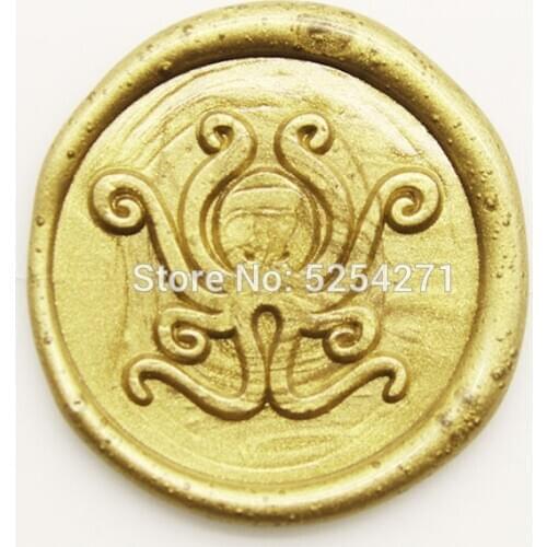 Custom cute octopus design wax seal stamp animal wax seals invitation wax seals kit gift wrapping wax seals style 1