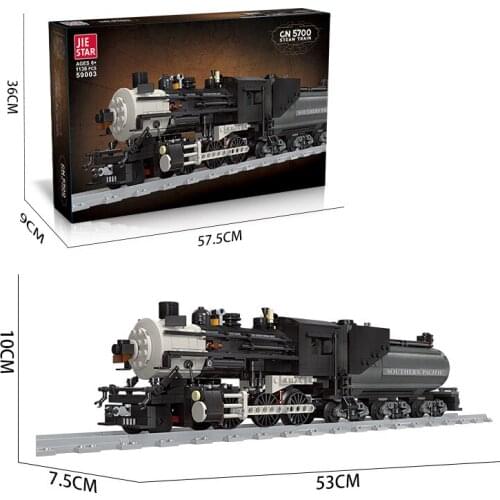 JIESTAR 59003 Toy Building Blocks Steam Ttrain Model Child Assembly Brick Kids Puzzle Gift