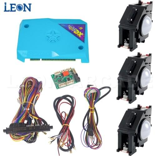 Horizontal 3 Players Cocktail Machine Kit Pandora Box Dx Arcade Pandora 3 Usb Xl Trackball Cables Converter Board Jamma