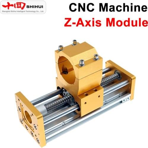 CNC Metal Sliding Table Engraving Machine Z-axis NEMA 23 NEMA57 Stepper Motor Spindle Diameter 52mm 200W/300W/500W Spindle Brack