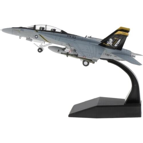 1:100 Scale F/A-18 Strike Fighter Model - Diecast Aircraft Plane Replica - Mini Home Office Decorative