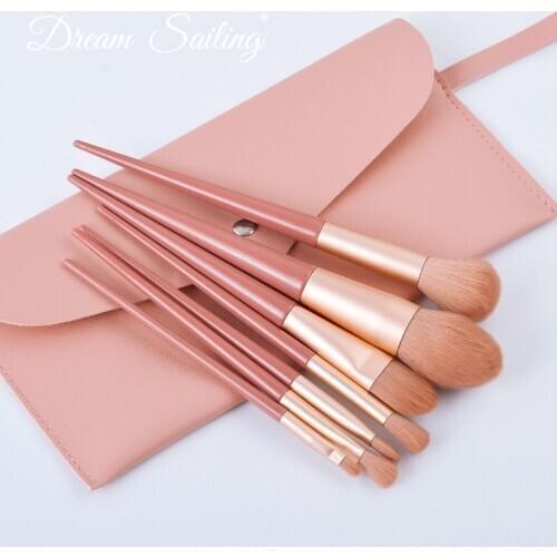 7 pcs Rose Gold Makeup Brushes Set For Foundation Powder Blush Eye-shadow Concealer Lip Eye Make Up Brush Cosmetics Beauty Tools