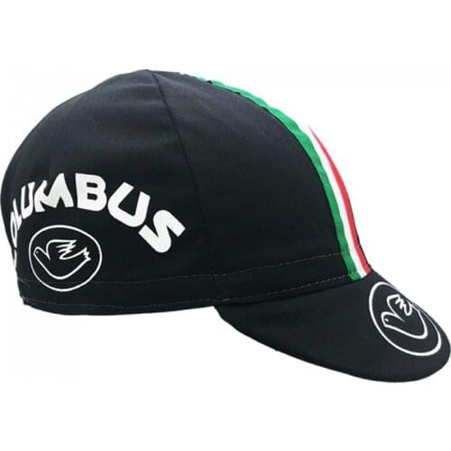 New Black Italia Classical Cycling Caps Man And Woman Gorra Ciclismo Orolling Peace Dove