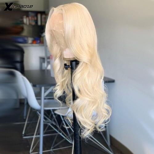 613 Blonde 13x4 Lace Front Wig Human Hair 26 inch Body Wave Lace Front Wig Transparent Lace Frontal Wigs For Black Women Remy