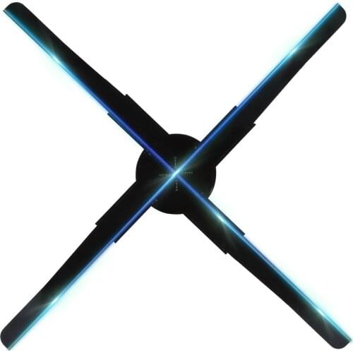 3D WiFi Hologram Projectors 30W 45cm 510 LED Rotating Imaging Holographic Fan Advertising Machine Support MP4/JPG/GIF/MOV Format