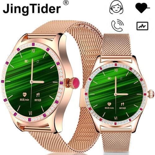 JingTider Z71 Bluetooth Calls Smart Watch Women Physiological Heart Rate Blood Pressure Monitoring Waterproof Ladies Smartwatch