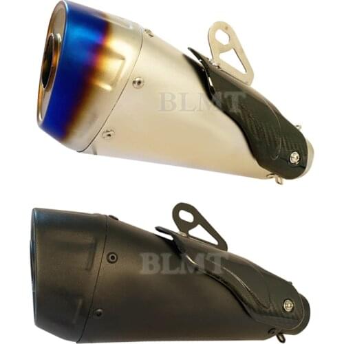 51mm Universal Motorcycle Exhaust Pipe Escape Modified Carbon Fiber Muffler For CBR650R Z800 Z900 Ninja400 R1 R6 with DB killer