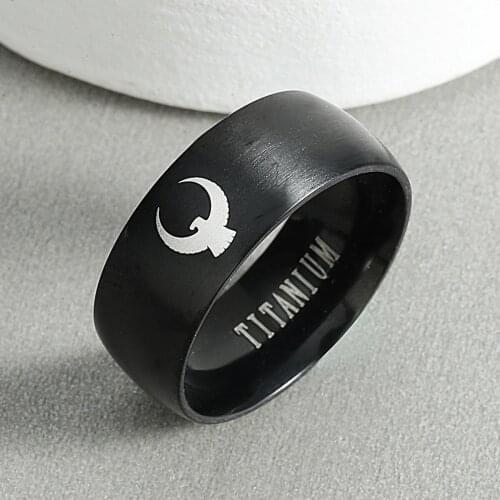 Domineering Stainless Steel American Eagle Rings Motorcycle Party Personality Mens Ring Hip Hop Rock Ring Jewelry