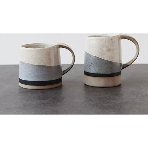 LUWU Japanese Ceramic Tea Mug Day and Night Coffee Tea Cup Drinkware