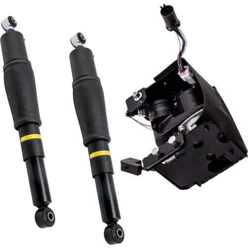 2PCS Rear Shock Absorber Struts W/ Air Compressor Kit for Chevy GMC for Cadillac 949-000, 25979391 ,15945872 ,19300071