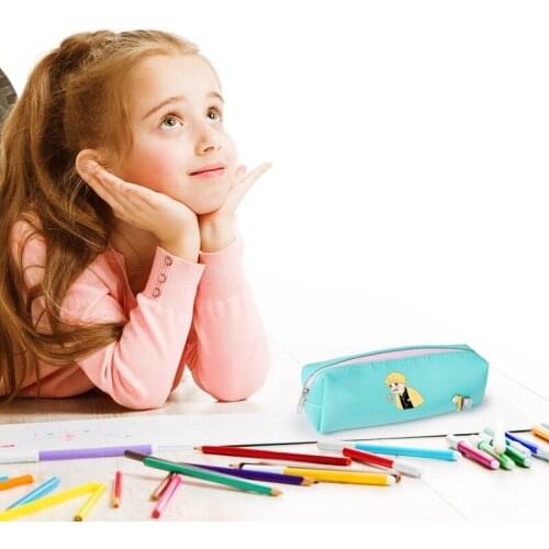 1Pcs Anime Demon Slayer Ghost Blade Cartoon Print Pen Bag Student Pencil Case Storage Bag Kids School Supplies Stationery