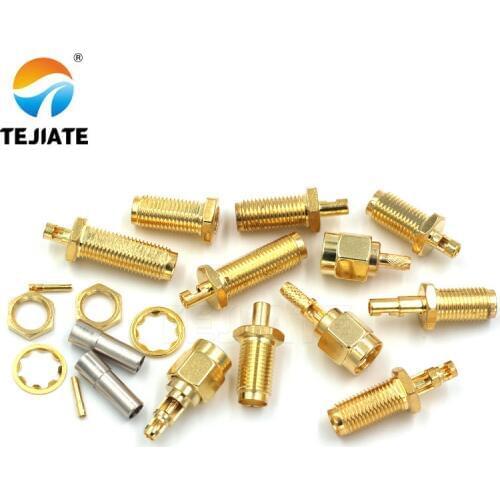 1PCS SMA-KY-J Connector PRSMA-KY Adapter Opening Type Outer Screw Inner Pin/Hole Match For RG178