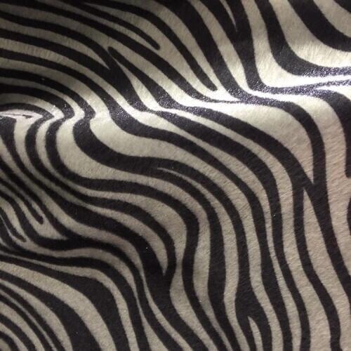 2019 Hot fashion Imitation zebra Velvet Print fabric material