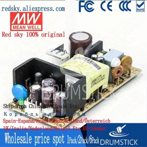 3.28) Meanwell 65W Efficient Power Supply DC PCB/Enclosed type EPS-65-24V/3.3/5/7.5V 12V 15V 36V 48V 5.42A 8A 11A Replace PS-65