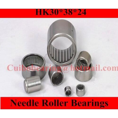 Free shipping 5Pcs HK303824 7942/30 Drawn Cup Type Needle Roller Bearing 30 x 38 x 24mm