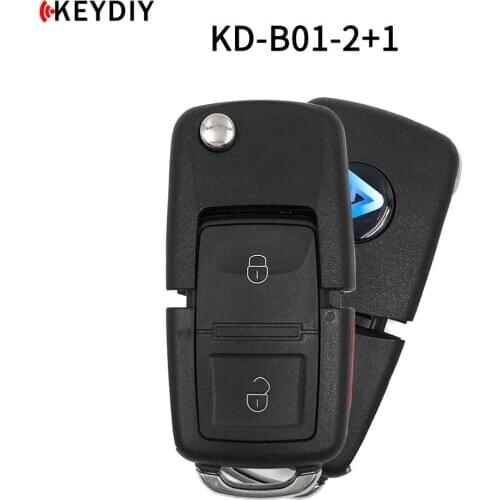 5pcs/lot,KEYDIY KD900 KD B01-2+1 Car Key For KD-X2/URG200 Key Programmer B Series Remote Control for VW Car Key