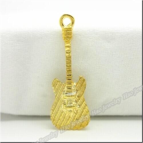 70 pcs Vintage Charms Bass Pendant Gold-color Fit Bracelets Necklace DIY Metal Jewelry Making