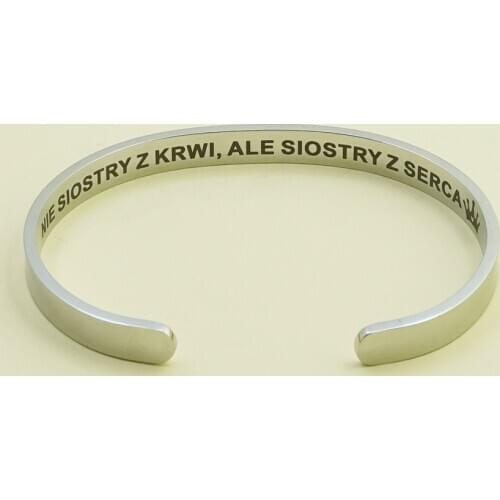 MYLONGINGCHARM 6mm bracelet 1pc-NIE SIOSTRY Z KRWI,ALE SIOSTRY Z SERCA